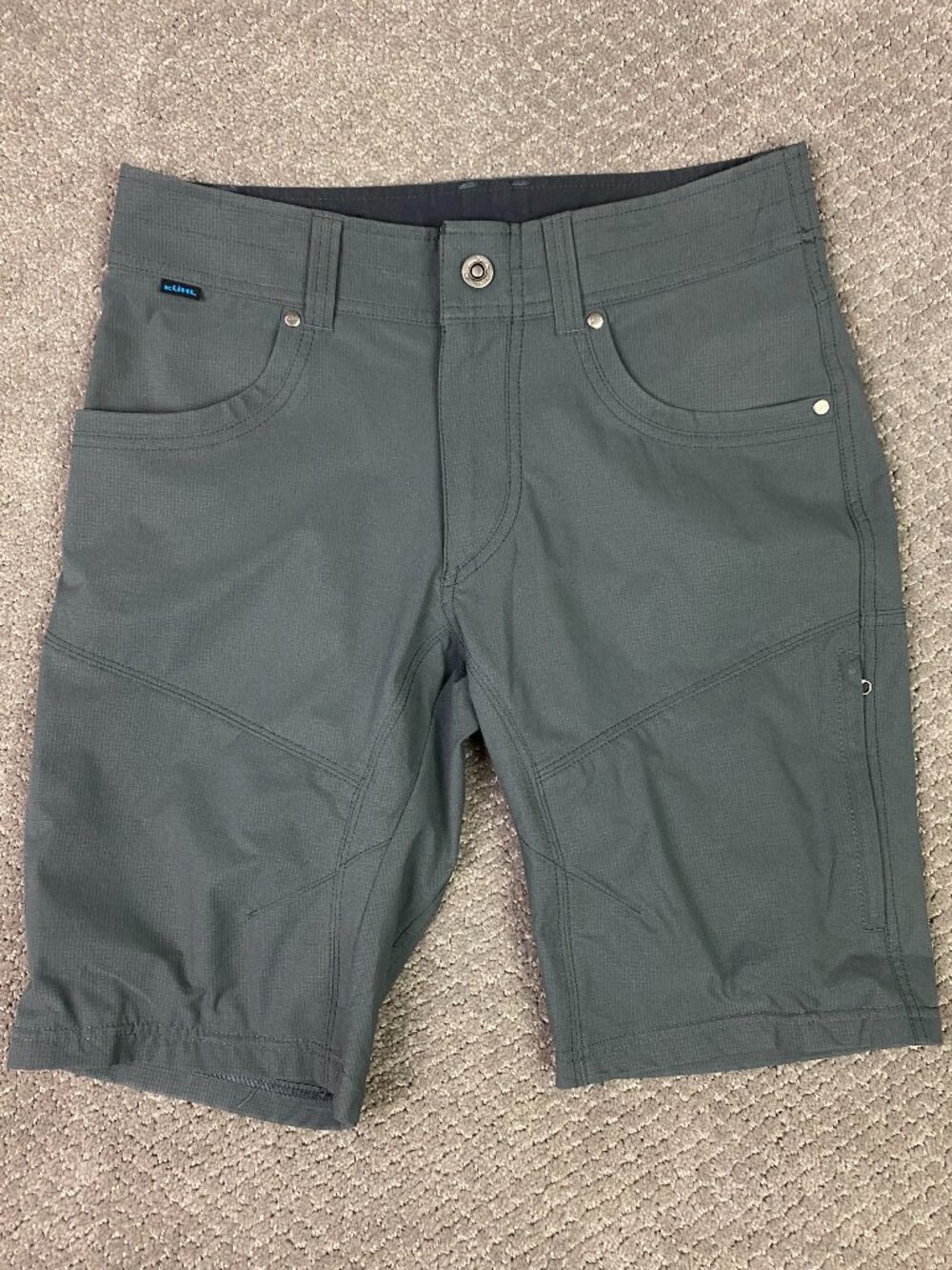 Kuhl Silencr Kargo Pants Mens 30 Gray Cargo Hiking Outdoor Ripstop 5230